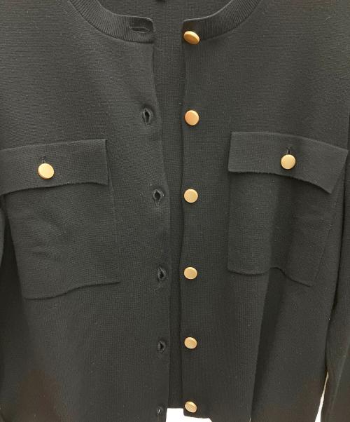 PLST（プラステ）PLST (プラステ) ニットカーディガン ブラック サイズ:Lの古着・服飾アイテム