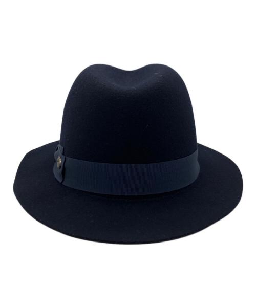 Borsalino18.57（ボルサリーノ18.57）Borsalino18.57 (ボルサリーノ18.57) 中折れハット ネイビーの古着・服飾アイテム
