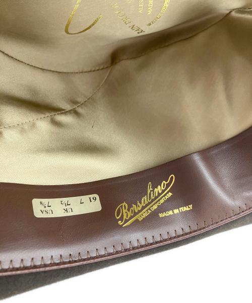 BORSALINO（ボルサリーノ）BORSALINO (ボルサリーノ) 中折れハット ブラウンの古着・服飾アイテム