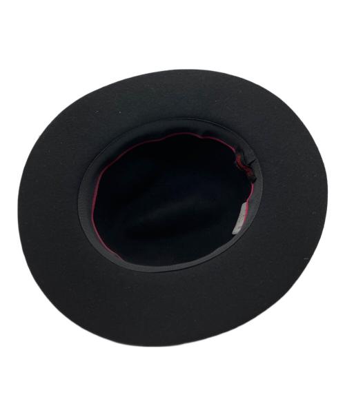 Borsalino18.57（ボルサリーノ18.57）Borsalino18.57 (ボルサリーノ18.57) 中折れハット ブラックの古着・服飾アイテム