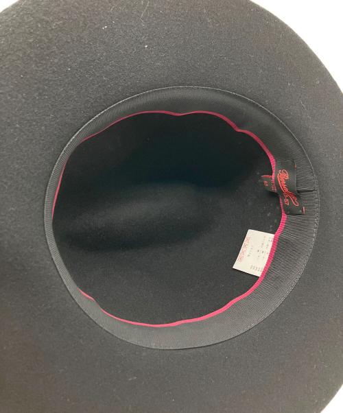 Borsalino18.57（ボルサリーノ18.57）Borsalino18.57 (ボルサリーノ18.57) 中折れハット ブラックの古着・服飾アイテム