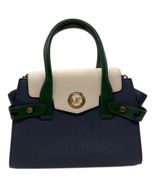 MICHAEL KORS（マイケル・コース）MICHAEL KORS (マイケル・コース) ハンドバッグ ネイビーの古着・服飾アイテム
