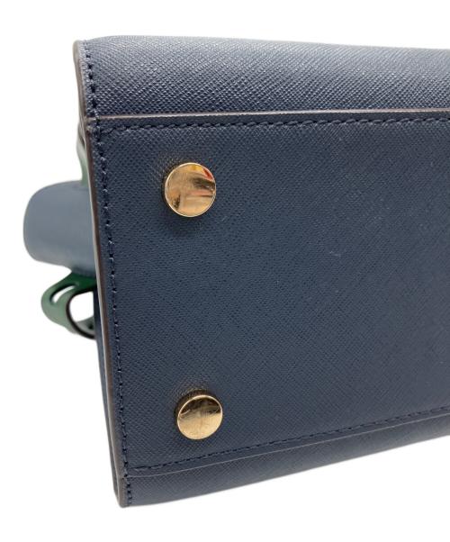 MICHAEL KORS（マイケル・コース）MICHAEL KORS (マイケル・コース) ハンドバッグ ネイビーの古着・服飾アイテム