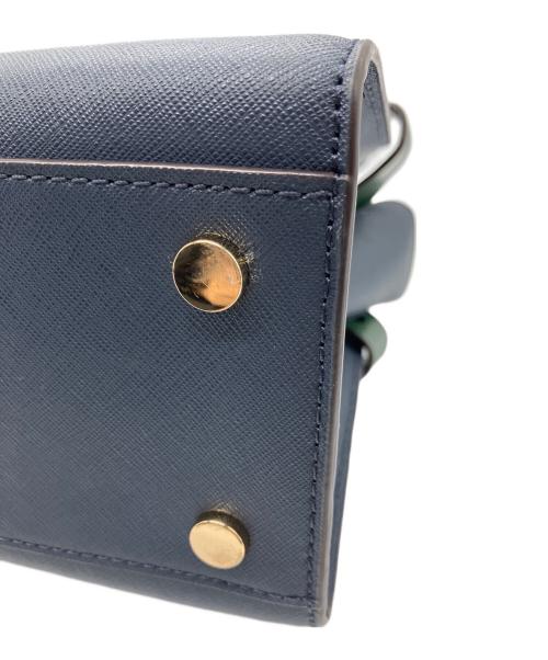 MICHAEL KORS（マイケル・コース）MICHAEL KORS (マイケル・コース) ハンドバッグ ネイビーの古着・服飾アイテム