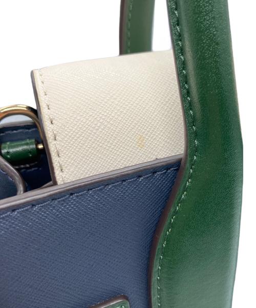 MICHAEL KORS（マイケル・コース）MICHAEL KORS (マイケル・コース) ハンドバッグ ネイビーの古着・服飾アイテム