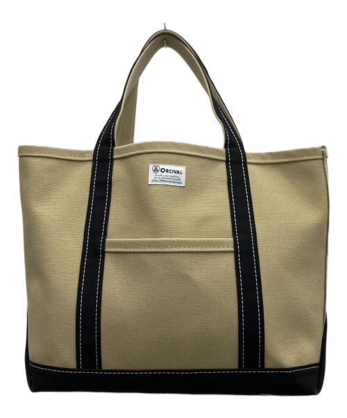 ORCIVAL（オーシバル）ORCIVAL (オーシバル) トートバッグ カーキ×ネイビーの古着・服飾アイテム