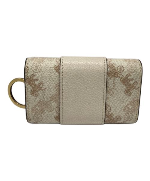 COACH（コーチ）COACH (コーチ) 6 リング キー ケース・ホース アンド キャリッジ プリント アイボリーの古着・服飾アイテム