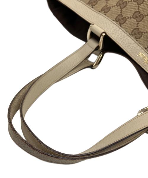 GUCCI（グッチ）GUCCI (グッチ) トートバッグ ブラウン×ベージュの古着・服飾アイテム