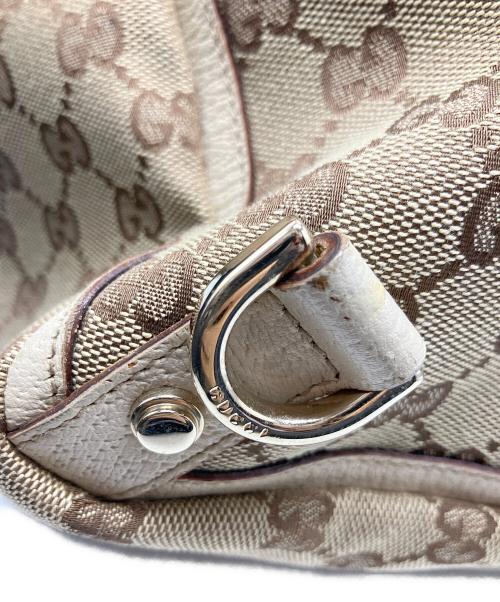 GUCCI（グッチ）GUCCI (グッチ) トートバッグ ブラウン×ベージュの古着・服飾アイテム