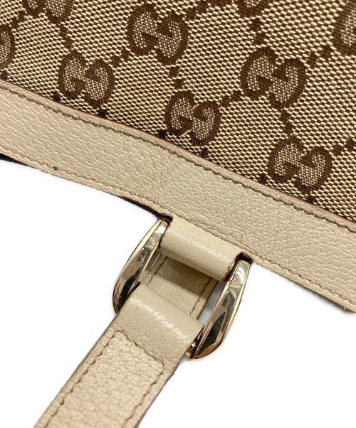 GUCCI（グッチ）GUCCI (グッチ) トートバッグ ブラウン×ベージュの古着・服飾アイテム