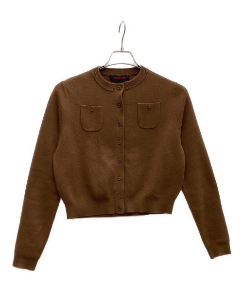 CABAN（キャバン）CABaN (キャバン) ニットカーディガン ブラウン サイズ:XSの古着・服飾アイテム