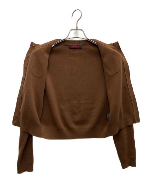 CABAN（キャバン）CABaN (キャバン) ニットカーディガン ブラウン サイズ:XSの古着・服飾アイテム