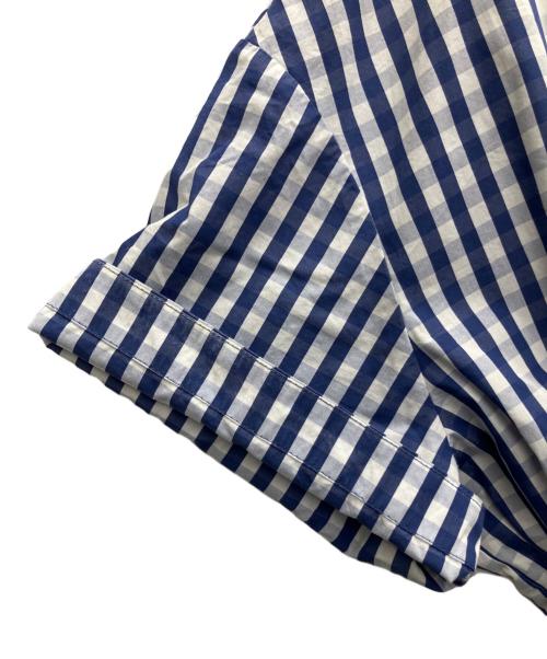 LE CIEL BLEU（ルシェルブルー）LE CIEL BLEU (ルシェルブルー) 半袖ワンピース ブルー×ホワイト サイズ:SIZE38の古着・服飾アイテム
