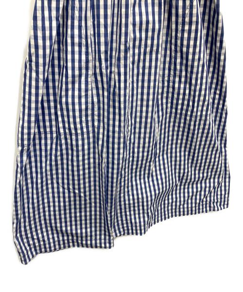 LE CIEL BLEU（ルシェルブルー）LE CIEL BLEU (ルシェルブルー) 半袖ワンピース ブルー×ホワイト サイズ:SIZE38の古着・服飾アイテム