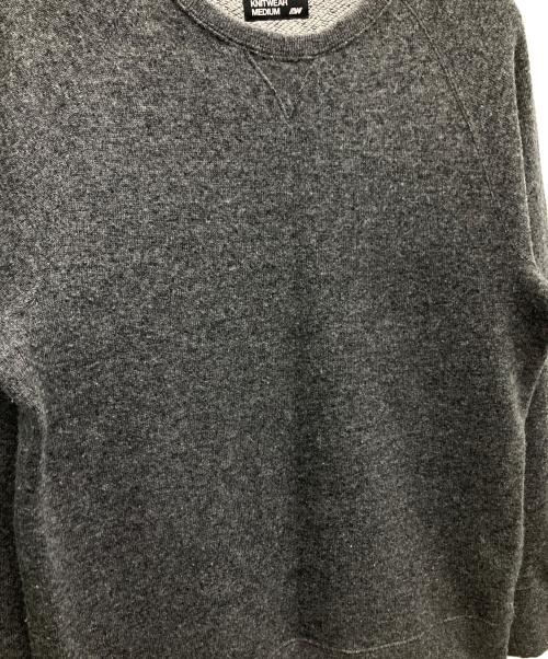 LOOPWHEELER（ループウィラー）LOOPWHEELER (ループウィラー) 薄手ニット グレー サイズ:Mの古着・服飾アイテム