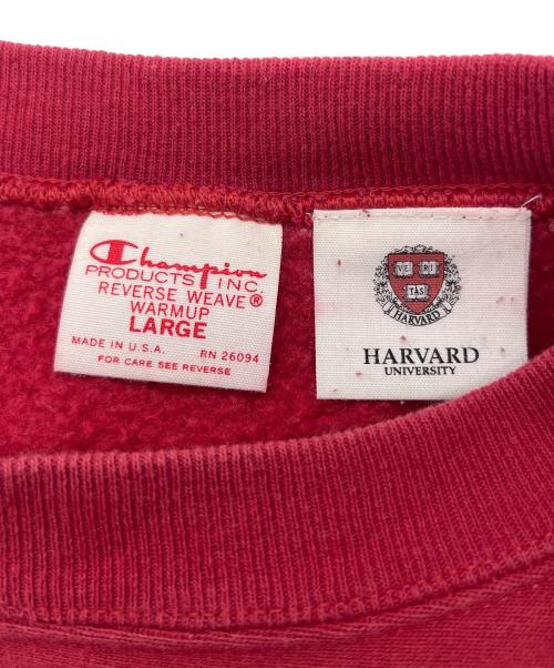 Champion REVERSE WEAVE（チャンピオン リバース ウィーブ）Champion REVERSE WEAVE (チャンピオン リバース ウィーブ) チャンピオントレーナー クルーネックスウェットシャツ ワンポイントロゴ レッド サイズ:Lの古着・服飾アイテム