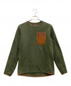 Patagoniaパタゴニア）の古着「長袖カットソー」｜カーキ×ブラウン