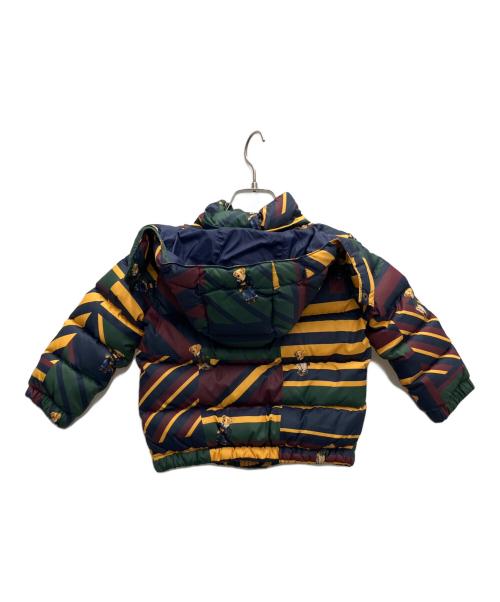 POLO RALPH LAUREN（ポロ・ラルフローレン）POLO RALPH LAUREN (ポロ・ラルフローレン) ダウンジャケット ネイビー×グリーン サイズ:100cmの古着・服飾アイテム