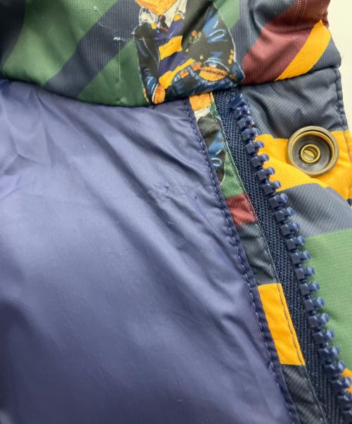 POLO RALPH LAUREN（ポロ・ラルフローレン）POLO RALPH LAUREN (ポロ・ラルフローレン) ダウンジャケット ネイビー×グリーン サイズ:100cmの古着・服飾アイテム