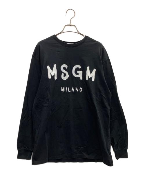 MSGM（エムエスジーエム）MSGM (エムエスジーエム) 長袖カットソー ブラック サイズ:Sの古着・服飾アイテム