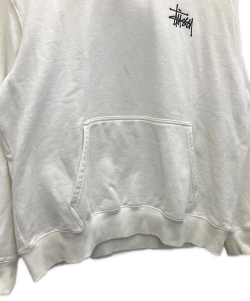stussy（ステューシー）stussy (ステューシー) パーカー ホワイト サイズ:Lの古着・服飾アイテム