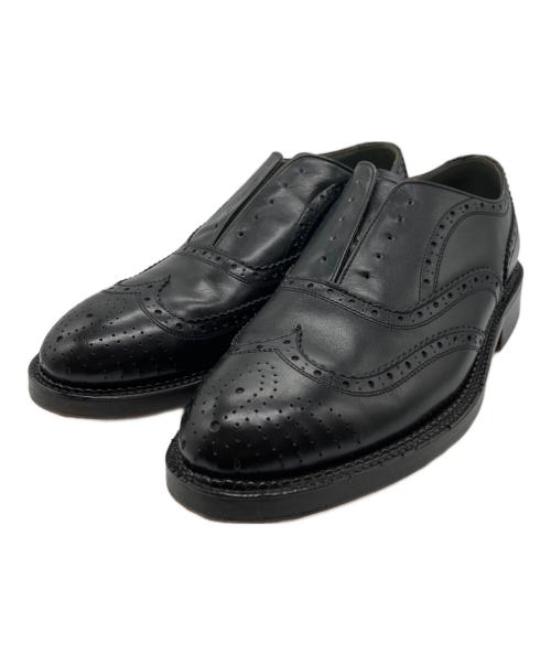 Y's for men（ワイズフォーメン）Y'S for men (ワイズフォーメン) ウィングチップシューズ ブラック サイズ:Lの古着・服飾アイテム