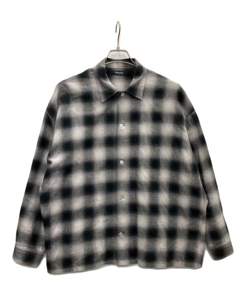 ROTT WEILER（ロットワイラー）ROTT WEILER (ロットワイラー) 長袖シャツ ブラック×ホワイト サイズ:Mの古着・服飾アイテム