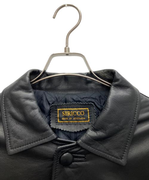SIRICCO（シロッコ）SIRICCO (シロッコ) レザージャケット ブラック サイズ:-の古着・服飾アイテム