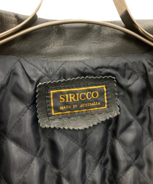SIRICCO（シロッコ）SIRICCO (シロッコ) レザージャケット ブラック サイズ:-の古着・服飾アイテム