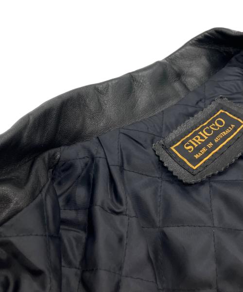 SIRICCO（シロッコ）SIRICCO (シロッコ) レザージャケット ブラック サイズ:-の古着・服飾アイテム