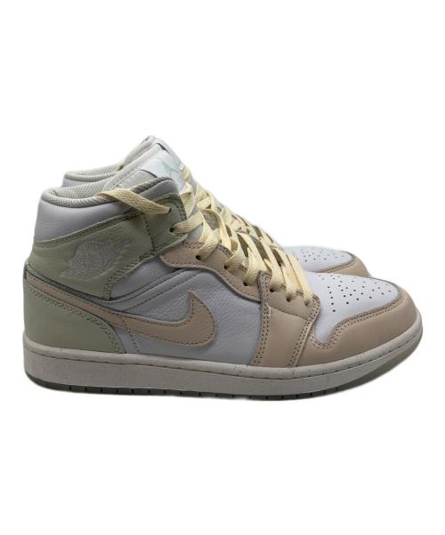 NIKE（ナイキ）NIKE (ナイキ) エア ジョーダン 1 MID SE ホワイト×ピンク サイズ:28の古着・服飾アイテム