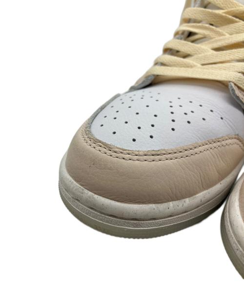 NIKE（ナイキ）NIKE (ナイキ) エア ジョーダン 1 MID SE ホワイト×ピンク サイズ:28の古着・服飾アイテム