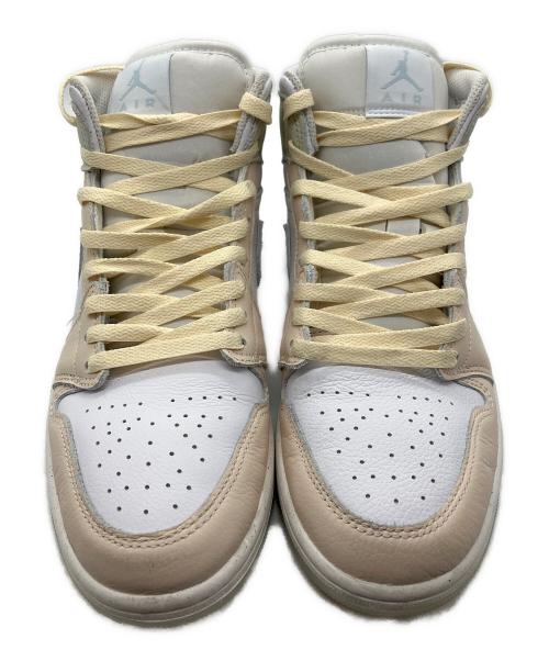 NIKE（ナイキ）NIKE (ナイキ) エア ジョーダン 1 MID SE ホワイト×ピンク サイズ:28の古着・服飾アイテム