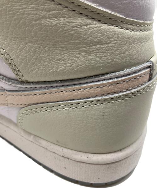 NIKE（ナイキ）NIKE (ナイキ) エア ジョーダン 1 MID SE ホワイト×ピンク サイズ:28の古着・服飾アイテム