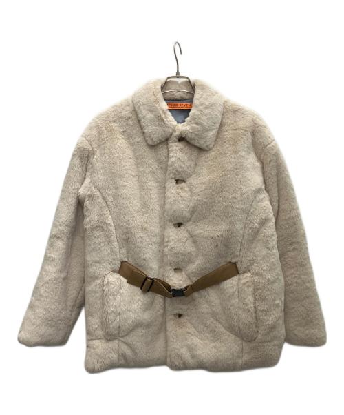 studio seven（スタジオセブン）STUDIO SEVEN (スタジオセブン) フェイクファージャケット ホワイト サイズ:Mの古着・服飾アイテム