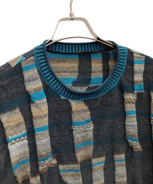 慈雨（ジウ）慈雨 (ジウ) 薄手ニット ブラック サイズ:SIZE40の古着・服飾アイテム