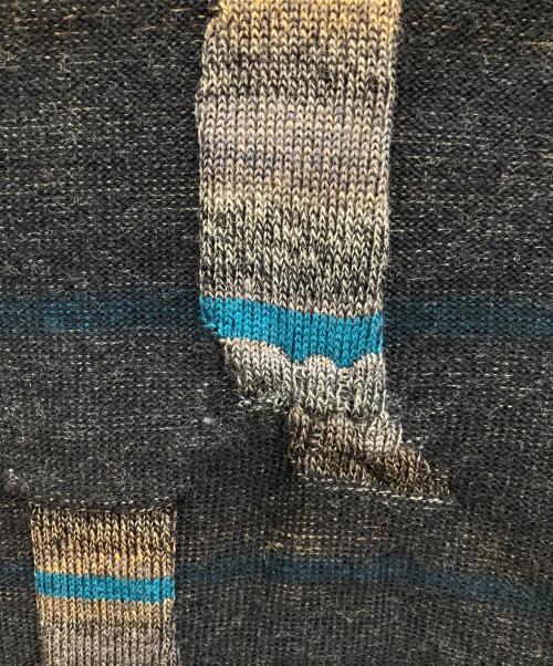 慈雨（ジウ）慈雨 (ジウ) 薄手ニット ブラック サイズ:SIZE40の古着・服飾アイテム