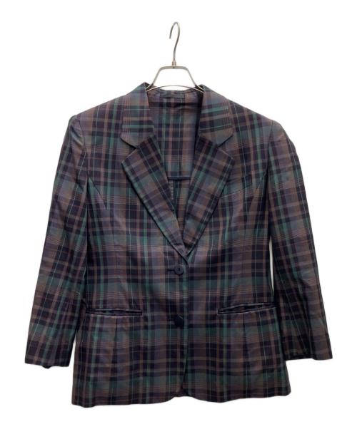 Burberry's（バーバリーズ）Burberry's (バーバリーズ) テーラードジャケット パープル サイズ:9ARの古着・服飾アイテム