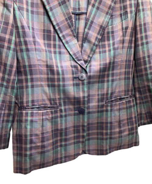 Burberry's（バーバリーズ）Burberry's (バーバリーズ) テーラードジャケット パープル サイズ:9ARの古着・服飾アイテム