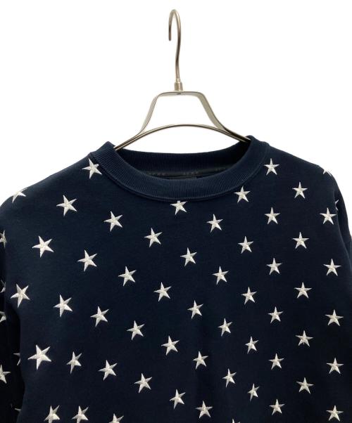 Bristol（ブリストル）Bristol (ブリストル) ALL OVER STAR CREWNECK SWEAT ネイビー サイズ:L 未使用品の古着・服飾アイテム