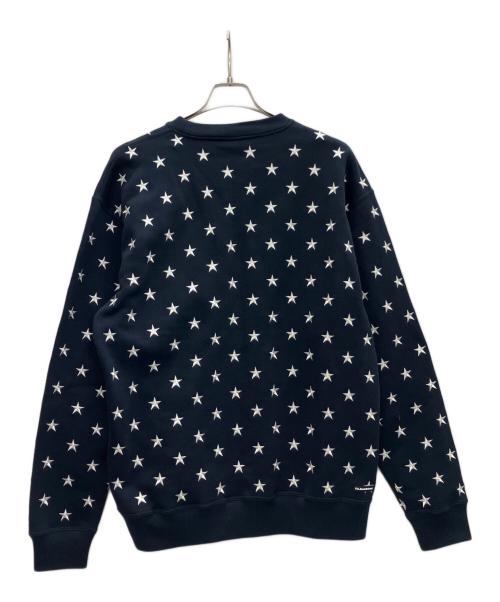 Bristol（ブリストル）Bristol (ブリストル) ALL OVER STAR CREWNECK SWEAT ネイビー サイズ:L 未使用品の古着・服飾アイテム