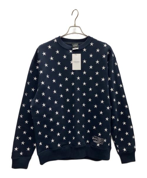 Bristol（ブリストル）Bristol (ブリストル) ALL OVER STAR CREWNECK SWEAT ネイビー サイズ:L 未使用品の古着・服飾アイテム