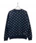 Bristol（ブリストル）の古着「ALL OVER STAR CREWNECK SWEAT」｜ネイビー