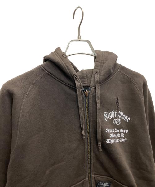 NEIGHBORHOOD（ネイバーフッド）NEIGHBORHOOD (ネイバーフッド) ジップパーカー ブラウン サイズ:SIZE2の古着・服飾アイテム