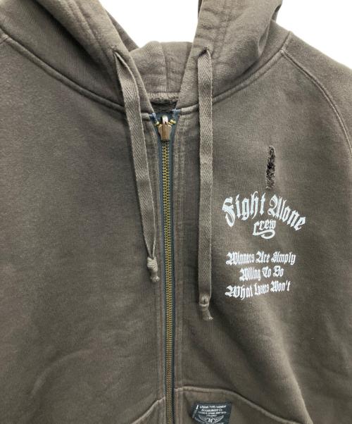 NEIGHBORHOOD（ネイバーフッド）NEIGHBORHOOD (ネイバーフッド) ジップパーカー ブラウン サイズ:SIZE2の古着・服飾アイテム