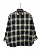 BEAUTY&YOUTH UNITED ARROWSビューティーアンドユースユナイテッドアローズ）の古着「長袖シャツ」｜ブラック×ホワイト