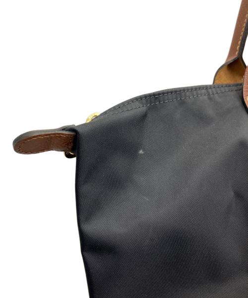 LONGCHAMP（ロンシャン）LONGCHAMP (ロンシャン) トートバッグ ブラック×ブラウンの古着・服飾アイテム