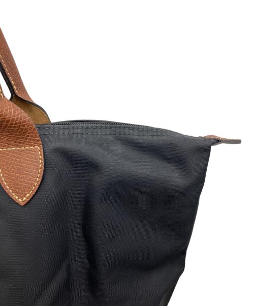 LONGCHAMP（ロンシャン）LONGCHAMP (ロンシャン) トートバッグ ブラック×ブラウンの古着・服飾アイテム