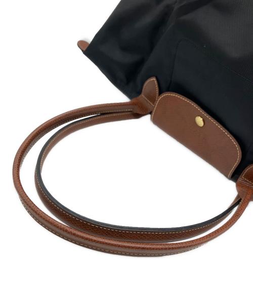 LONGCHAMP（ロンシャン）LONGCHAMP (ロンシャン) トートバッグ ブラック×ブラウンの古着・服飾アイテム
