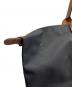 LONGCHAMP (ロンシャン) トートバッグ ブラック×ブラウン：6000円